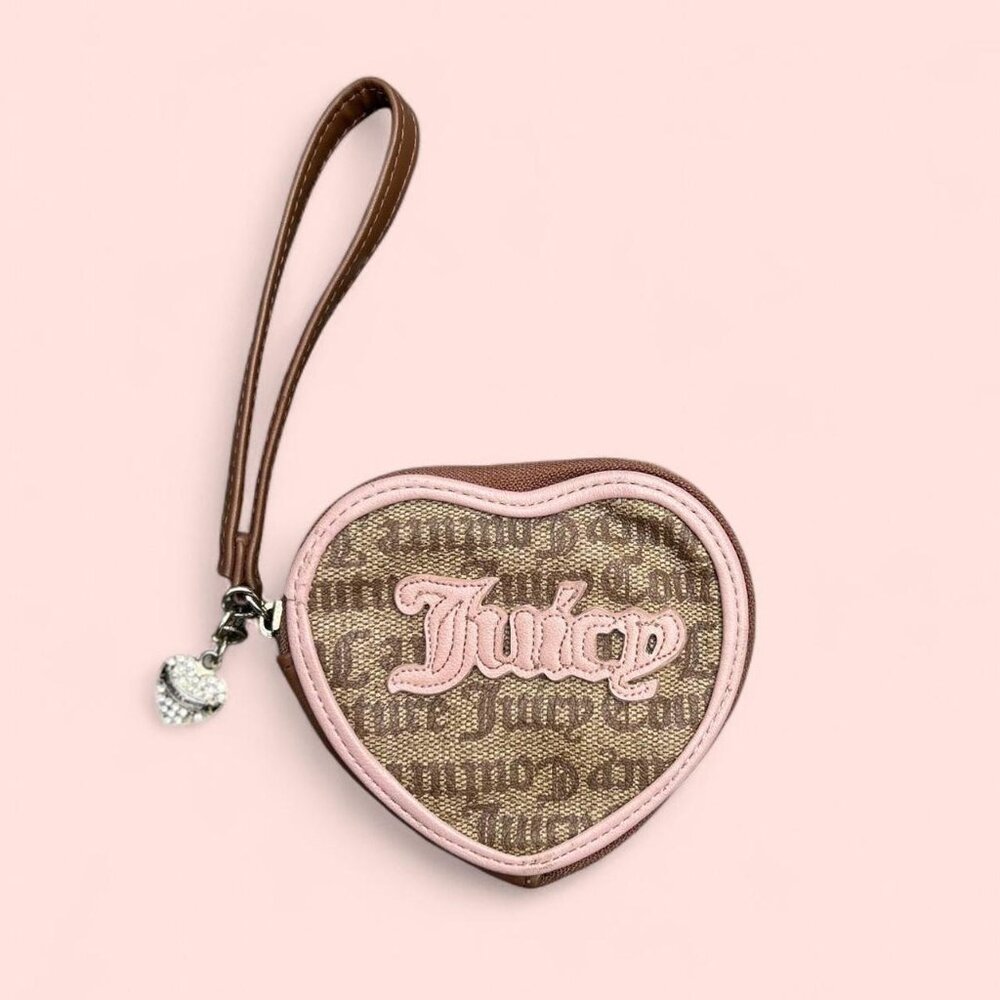 Juicy Couture Women's Pink and Brown Wallet-Purse
